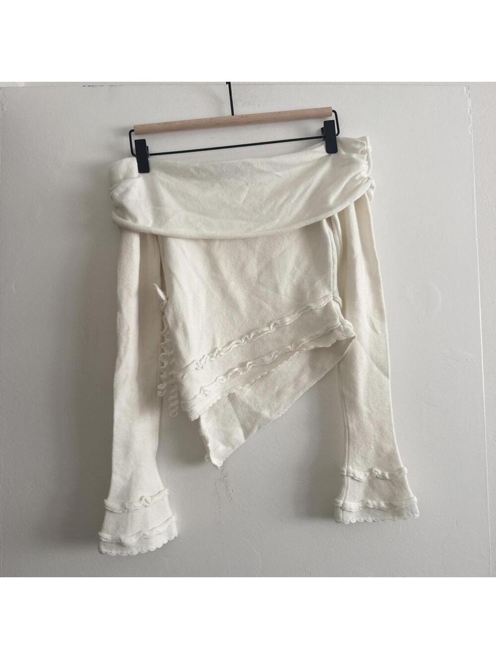 GUIZIO Soler Fold Over Knit Top - Picture 7 of 7